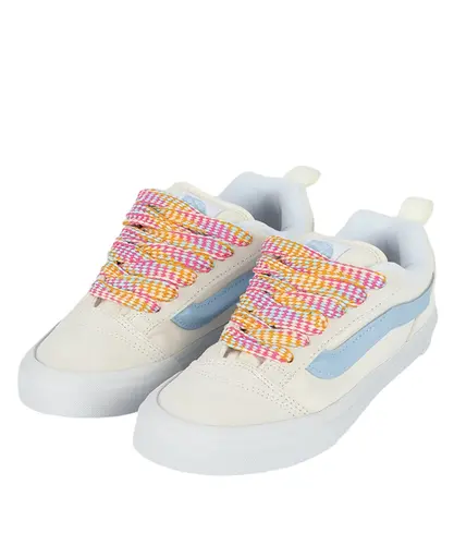Tênis Vans Knu Skool Oversized Lace White Blue