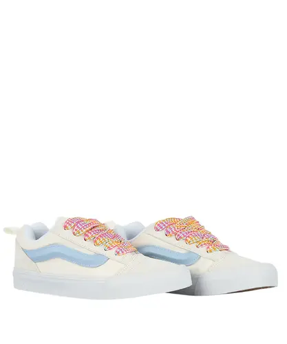 Tênis Vans Knu Skool Oversized Lace White Blue