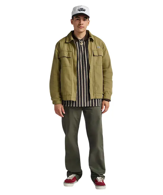 Calça Vans Authentic Chino Relaxed Grape Leaf - Calça Vans
