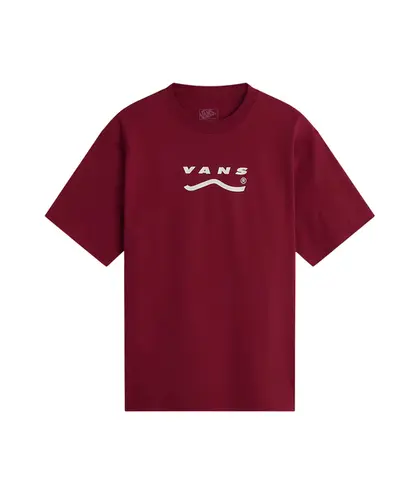 Camiseta Vans Determined SS Bordeaux White