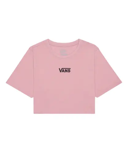 Camiseta Vans Flying V Crew Crop II Pink Dawn