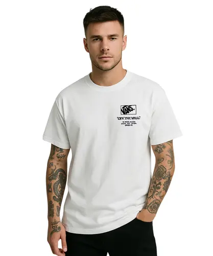 Camiseta Vans Circle Bones SS White