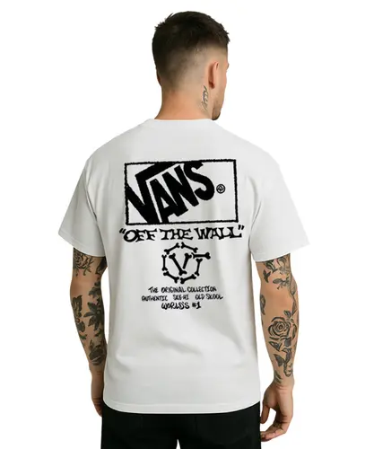Camiseta Vans Circle Bones SS White