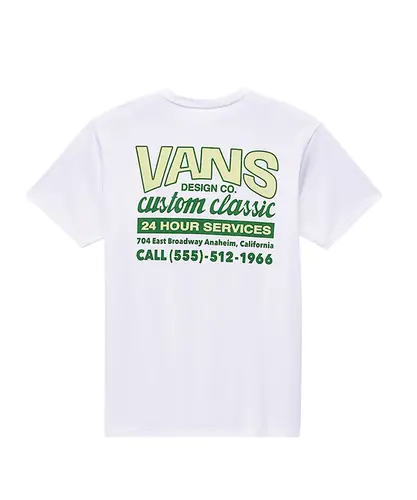 Camiseta Vans Shop Front SS White Sunny Yellow