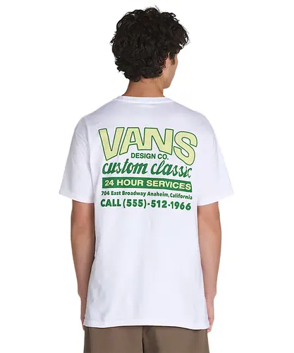Camiseta Vans Shop Front SS White Sunny Yellow