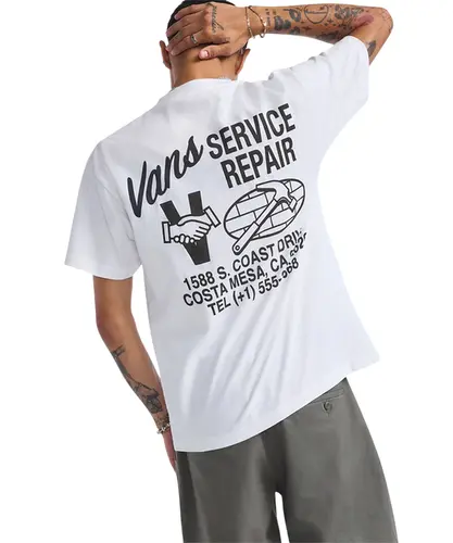 Camiseta Vans Service Repair SS White