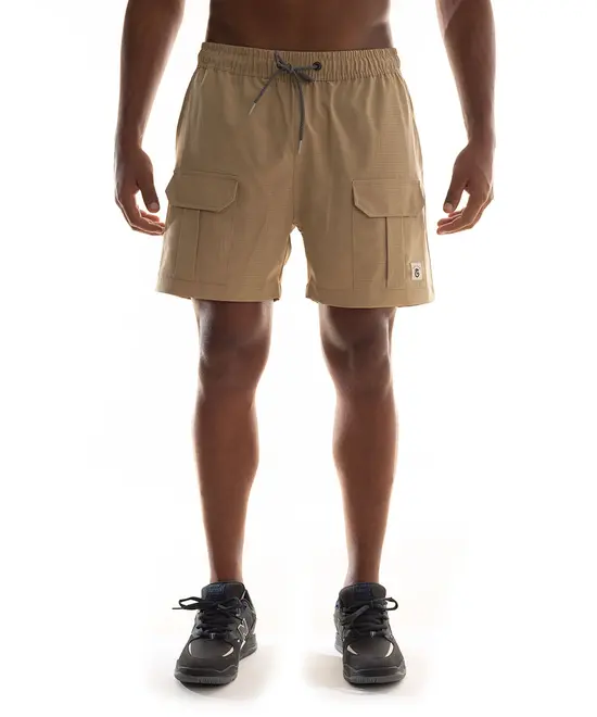 【OP×BerBerJin】 Velours Piping Shorts XL Shorts Kayland Volley Guri Bege Camelo - Shorts Kayland Volley
