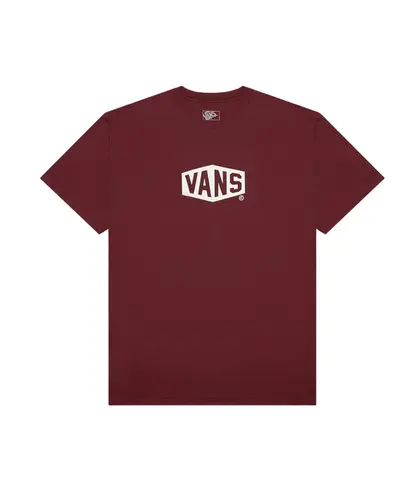 Camiseta Vans SS Hex Bordeaux White