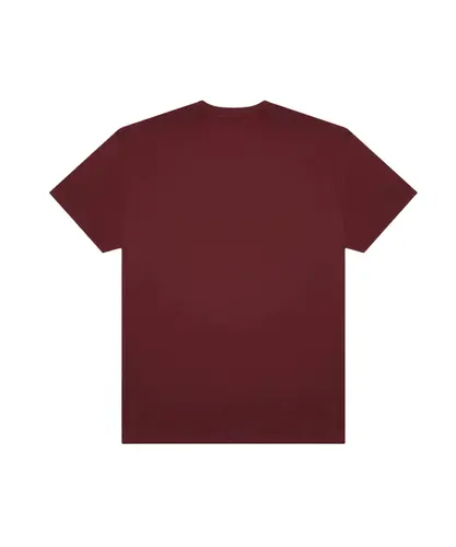 Camiseta Vans SS Hex Bordeaux White