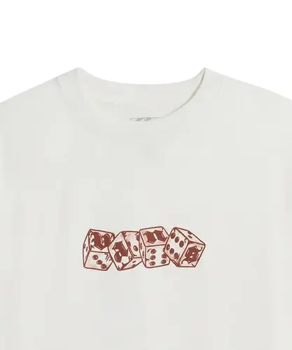 Camiseta Vans No Dice SS Marshmallow