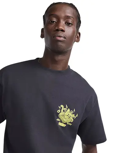 Camiseta Vans SS Scratched Records Black