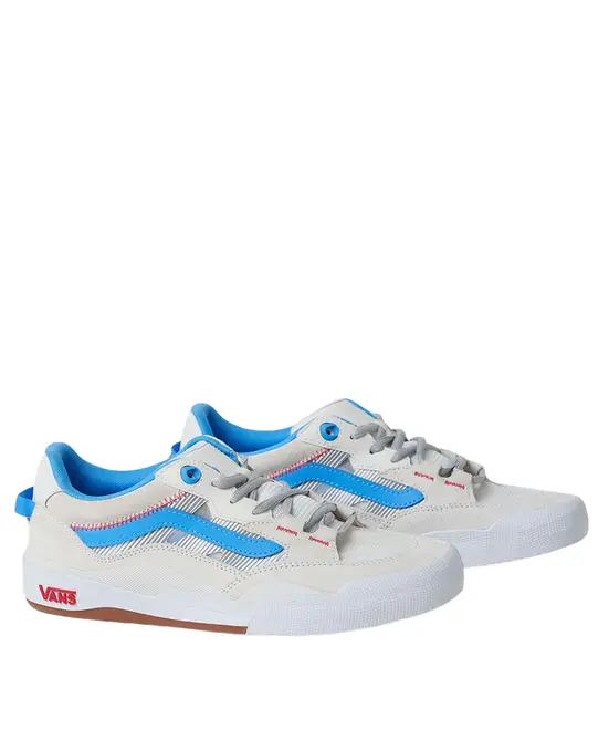 Tênis Vans Wayvee 2 Skate Blanc Azure Blue - Tênis Vans Wayvee 2