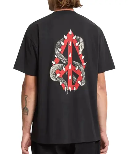 Camiseta Volcom Comfort Snake Peace Preto