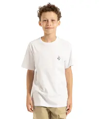 Camiseta Volcom Iconic Juvenil Branco