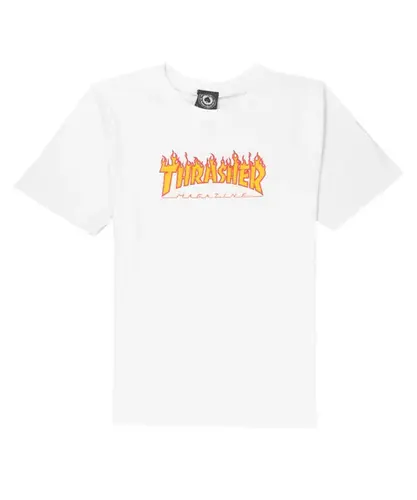 CAMISETA THRASHER FLAME LOGO YOUTH