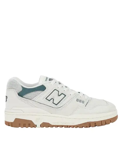 Tênis New Balance 550 Bege Claro e Verde Escuro