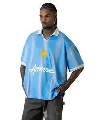 Camiseta Polo Huge Approve Albiceleste Azul Claro