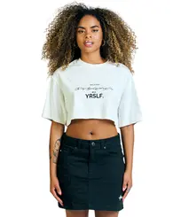 Cropped Approve Bold YRSLF Since 2012 Off White
