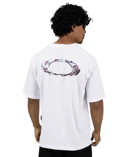 Camiseta Oakley Ellipse Sharp Metal Branco