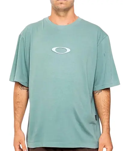 Camiseta Oakley Heritage Ellipse Metal Verde Claro