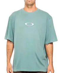 Camiseta Oakley Heritage Ellipse Metal Verde Claro