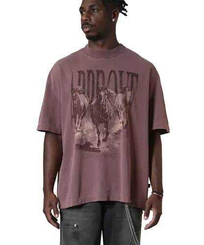 Camiseta Approve  Huge Animals Horse Marrom