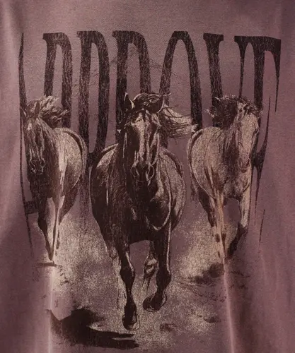 Camiseta Approve  Huge Animals Horse Marrom