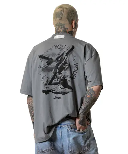 Camiseta Approve Huge Savior Cinza