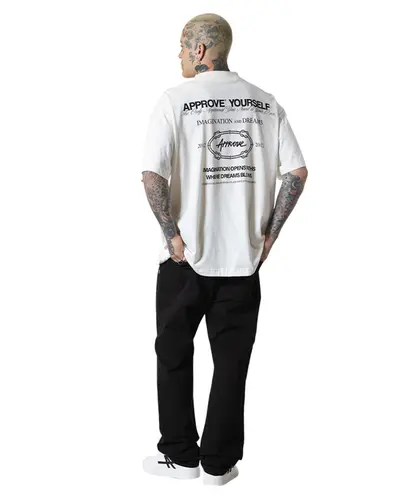 Camiseta Approve Huge YRSLF Timeless Off White