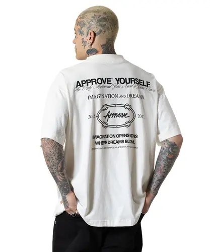 Camiseta Approve Huge YRSLF Timeless Off White