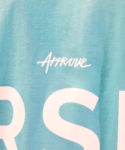 Camiseta Approve Huge YRSLF Big Logo Turqueza
