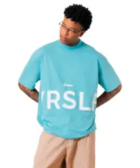 Camiseta Approve Huge YRSLF Big Logo Turqueza