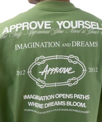 Camiseta Approve Huge YRSLF Timeless Verde Musgo