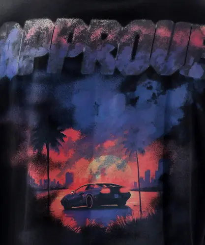 Camiseta Approve Core Miami Sunset Preto
