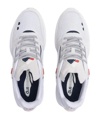 Tênis OUS Hevea Dots Branco Azul Laranja