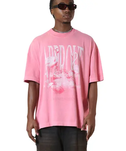 Camiseta Approve Huge Animals Flamingo Rosa