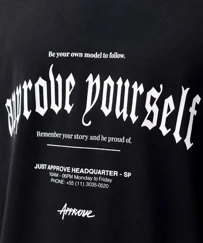 Camiseta Approve Core YRSLF Gothic Preto