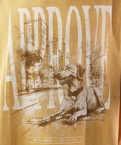 Camiseta Approve Huge Animals Caramelo Bege
