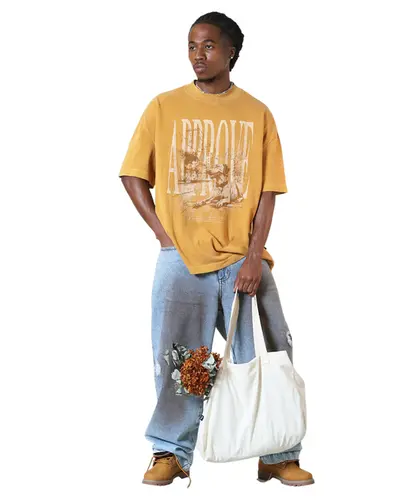Camiseta Approve Huge Animals Caramelo Bege