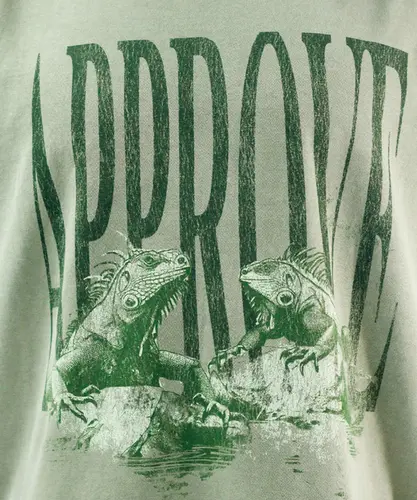 Camiseta Approve Animals Iguana Verde Claro