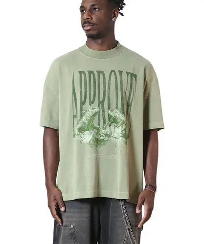 Camiseta Approve Animals Iguana Verde Claro