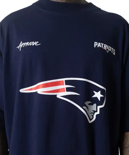 Camiseta Huge Approve X NFL II Patriots Azul Marinho