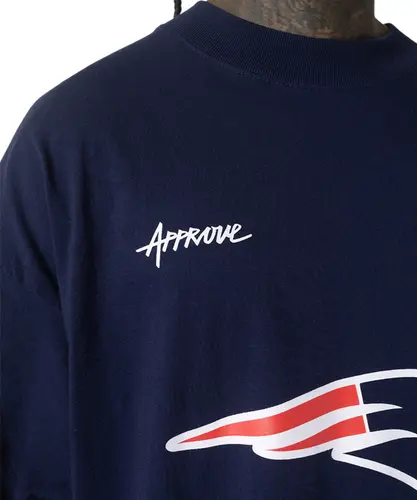 Camiseta Huge Approve X NFL II Patriots Azul Marinho