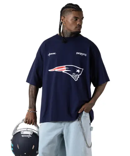 Camiseta Huge Approve X NFL II Patriots Azul Marinho - Camiseta