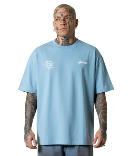 Camiseta Approve Miami Flowers Azul Claro