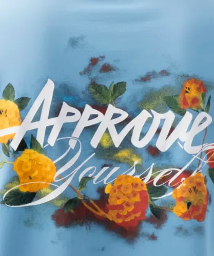 Camiseta Approve Miami Flowers Azul Claro