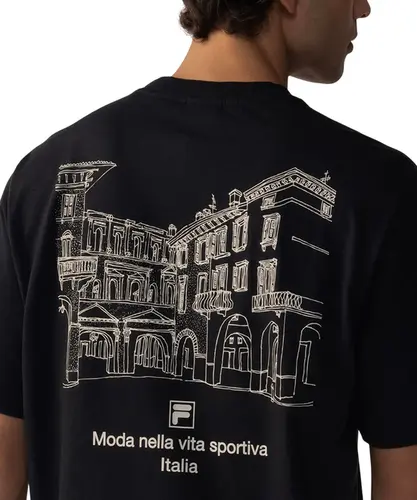 Camiseta Fila Comfort Italia Drawing Union Preto