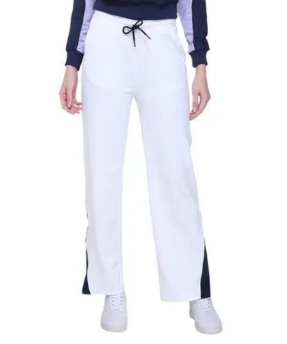 Calça Fila Comfort Chevron Branco e Marinho