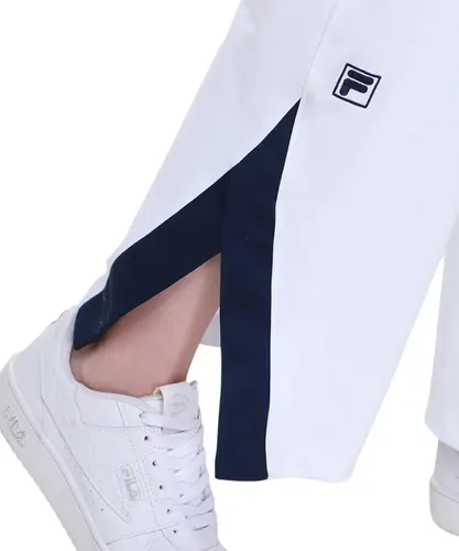 Calça Fila Comfort Chevron Branco e Marinho