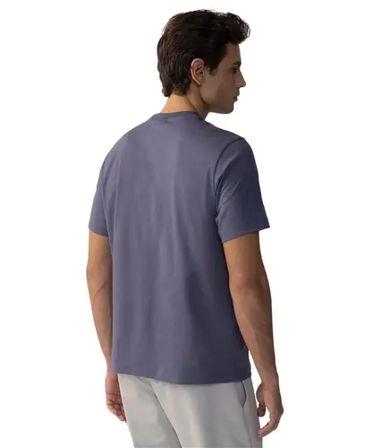 Camiseta Fila Regular Italy Letter Marinho Denim
